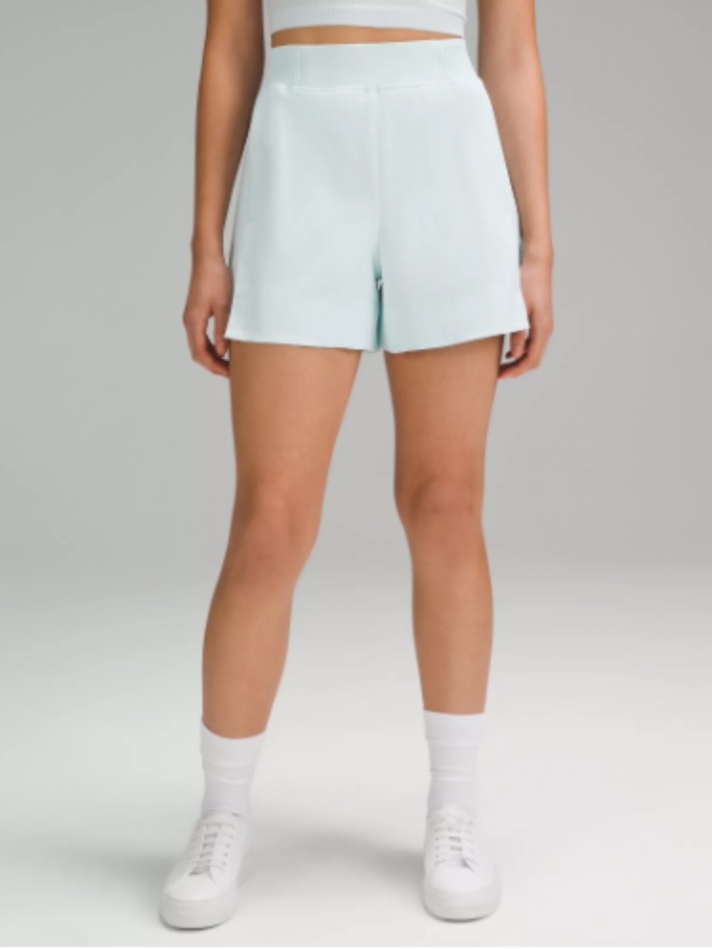 Lululemon Stretch Woven Relaxed-Fit HR Short 4" - Sheer Blue - Size XS